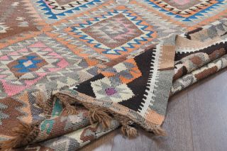 5x11 Wool Vintage Wide Runner Rug - Thumbnail