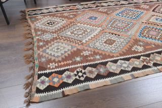 5x11 Wool Vintage Wide Runner Rug - Thumbnail