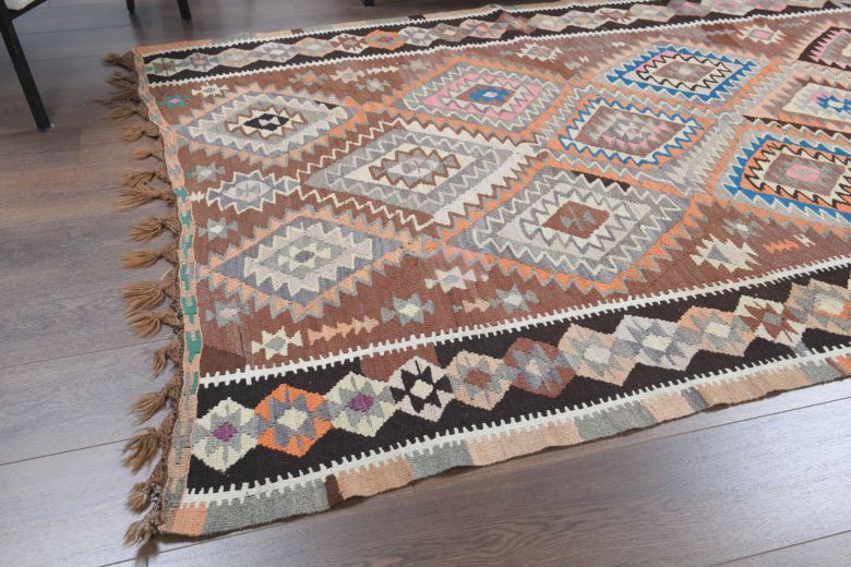 5x11 Wool Vintage Wide Runner Rug