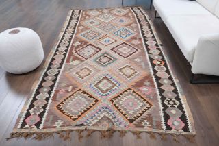 5x11 Wool Vintage Wide Runner Rug - Thumbnail