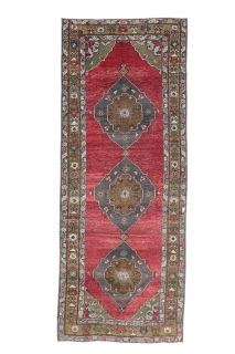 Vintage Wide Runner Rug - Thumbnail