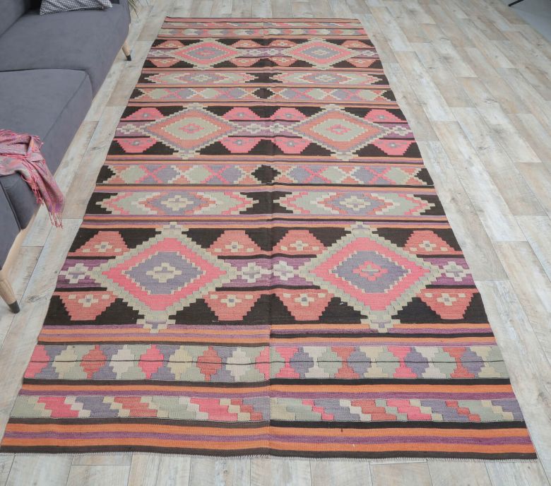 5x12 Vintage Oversized Kilim Wide Runner Rug