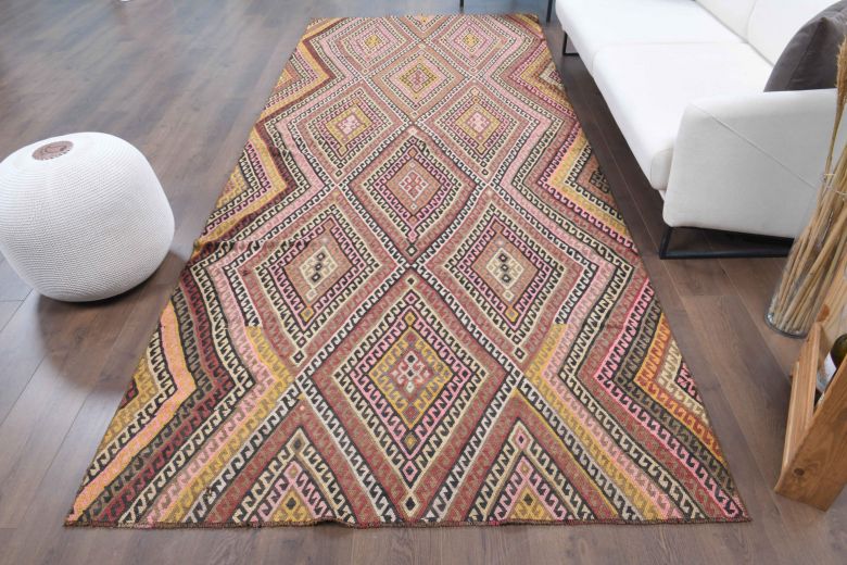 5x12 Wool Vintage Runner Rug