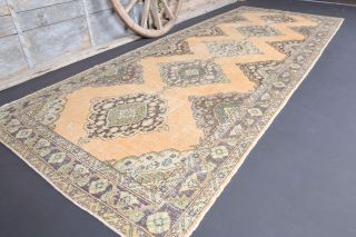 5x13 Handmade Vintage Wide Runner Rug - Thumbnail