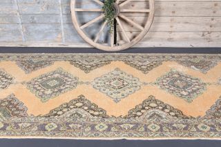 5x13 Handmade Vintage Wide Runner Rug - Thumbnail