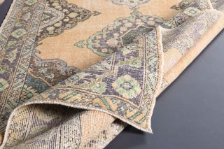 5x13 Handmade Vintage Wide Runner Rug - Thumbnail