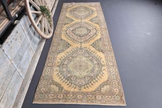 5x13 Handmade Vintage Wide Runner Rug - Thumbnail