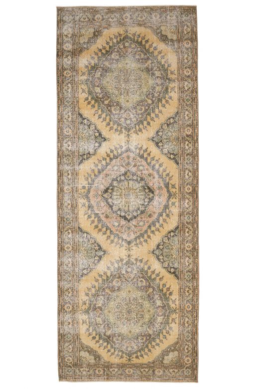 5x13 Handmade Vintage Wide Runner Rug