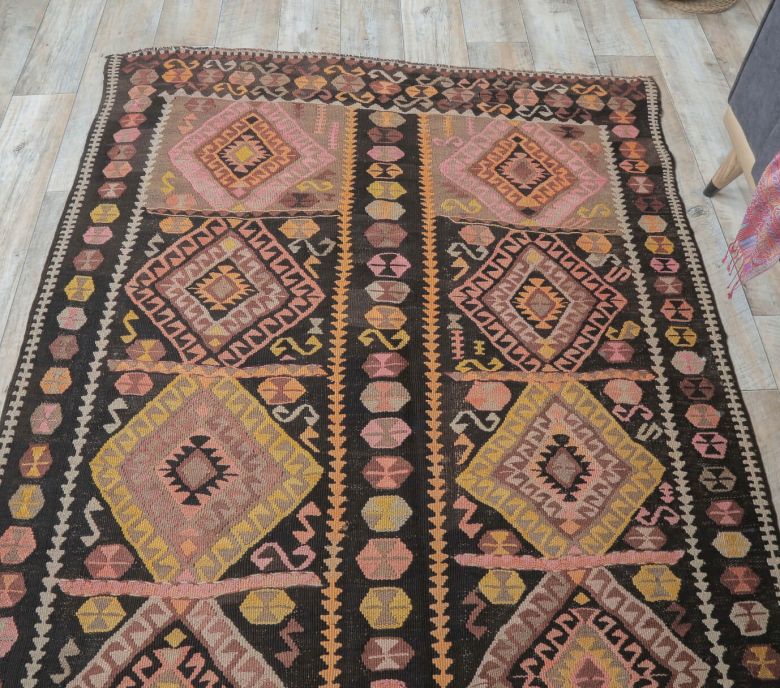 5x13 Vintage Kars Kilim Oversized Handmade Rug