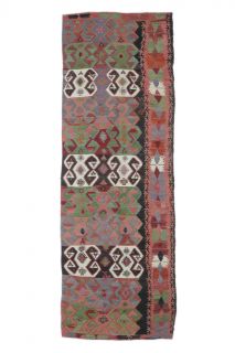 5x13 Vintage Kilim Rug Runner - Thumbnail