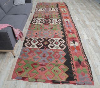 5x13 Vintage Kilim Rug Runner - Thumbnail