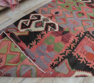 5x13 Vintage Kilim Rug Runner - Thumbnail