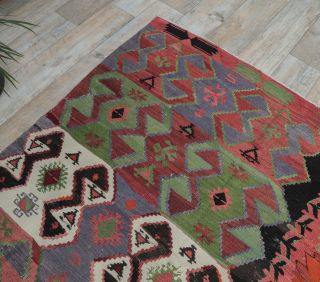 5x13 Vintage Kilim Rug Runner - Thumbnail