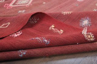 5x14 Red Vintage Wide Runner Rug - Thumbnail