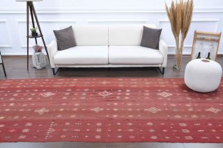 5x14 Red Vintage Wide Runner Rug - Thumbnail