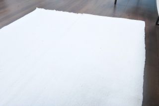 5x6 Solid White Vintage Area Rug - Thumbnail