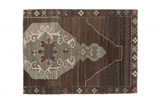 5x6 Handmade Vintage Area Rug - Thumbnail