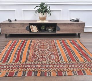 5x6 Vintage Kilim Rug - Thumbnail