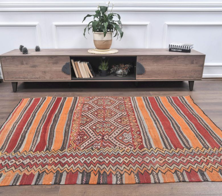 5x6 Vintage Kilim Rug