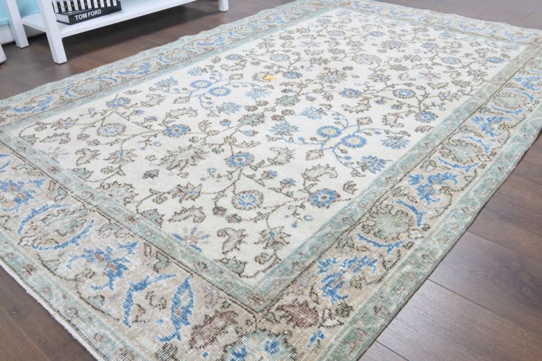 5x7 Handmade Vintage Area Rug