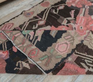 5x7 Vintage Handmade Karabakh Kilim Area Rug - Thumbnail