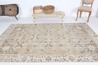 5x8 Handmade Vintage Area Rug - Thumbnail