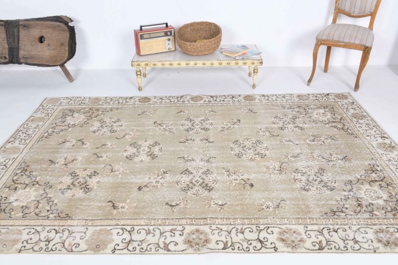 5x8 Handmade Vintage Area Rug