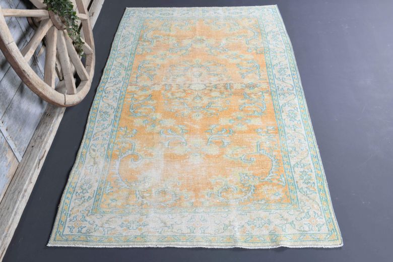 5x8 Handmade Vintage Area Rug