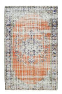 5x8 Handmade Vintage Area Rug - Thumbnail