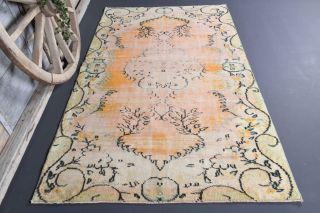 5x8 Handmade Vintage Area Rug - Thumbnail