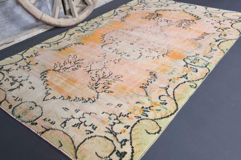 5x8 Handmade Vintage Area Rug