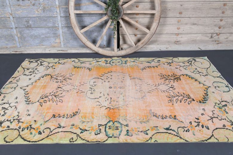 5x8 Handmade Vintage Area Rug