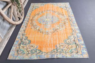 5x8 Handmade Vintage Area Rug - Thumbnail