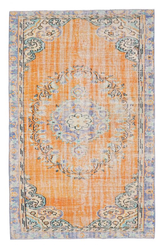 5x8 Handmade Vintage Area Rug