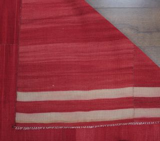 5x8 Handmade Vintage Area Kilim Rug - Thumbnail