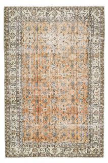 5x8 Handmade Vintage Area Rug - Thumbnail