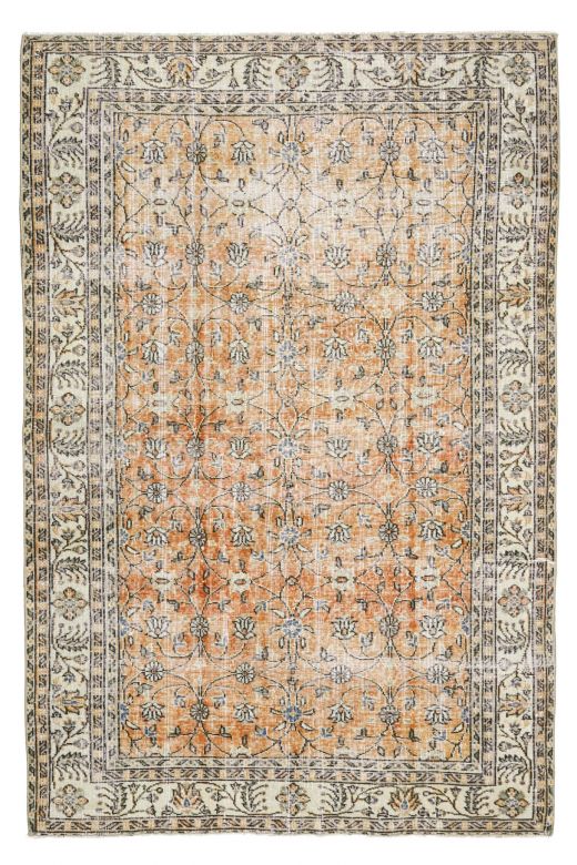 5x8 Handmade Vintage Area Rug