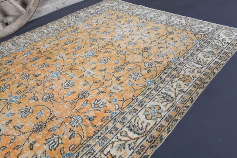 5x8 Handmade Vintage Area Rug