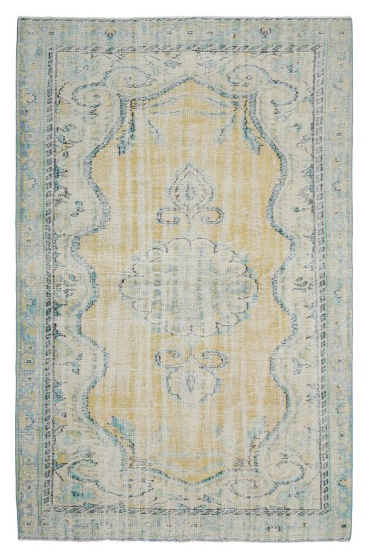 5x8 Handmade Antique Area Anatolian Rug