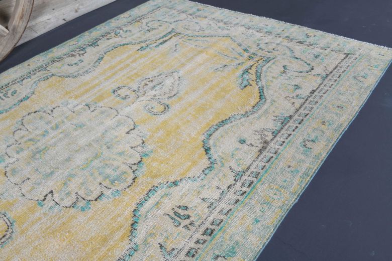 5x8 Handmade Antique Area Anatolian Rug