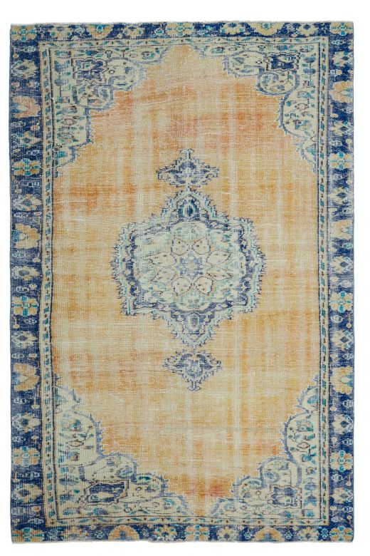 5x8 Handmade Vintage Area Rug