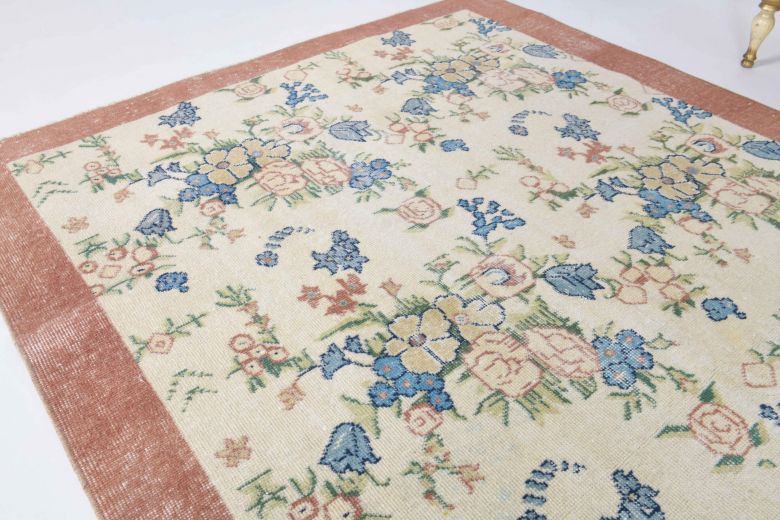 5x8 Handmade Vintage Large Area Rug