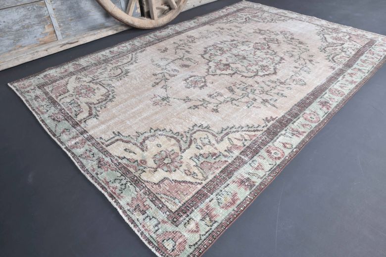 Vintage Multicolor Area Anatolian Rug