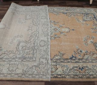 5x8 Vintage Handmade Oriental Area Rug - Thumbnail