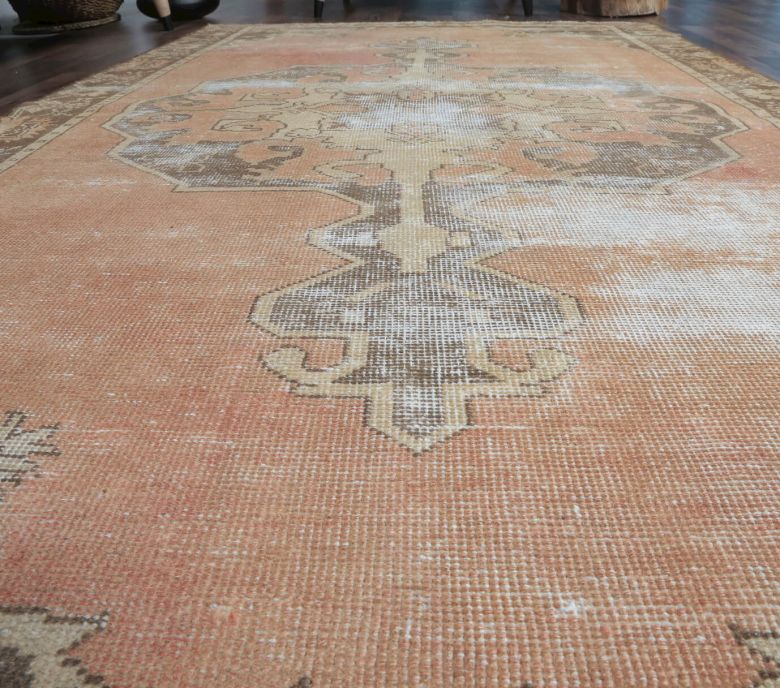 5x8 Vintage Handmade Oriental Distressed Area Rug