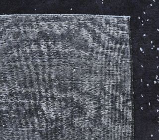 5x8 Vintage Handmade Overdyed Black Area Rug - Thumbnail