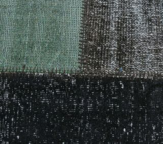 5x8 Vintage Handmade Overdyed Black Rug - Thumbnail