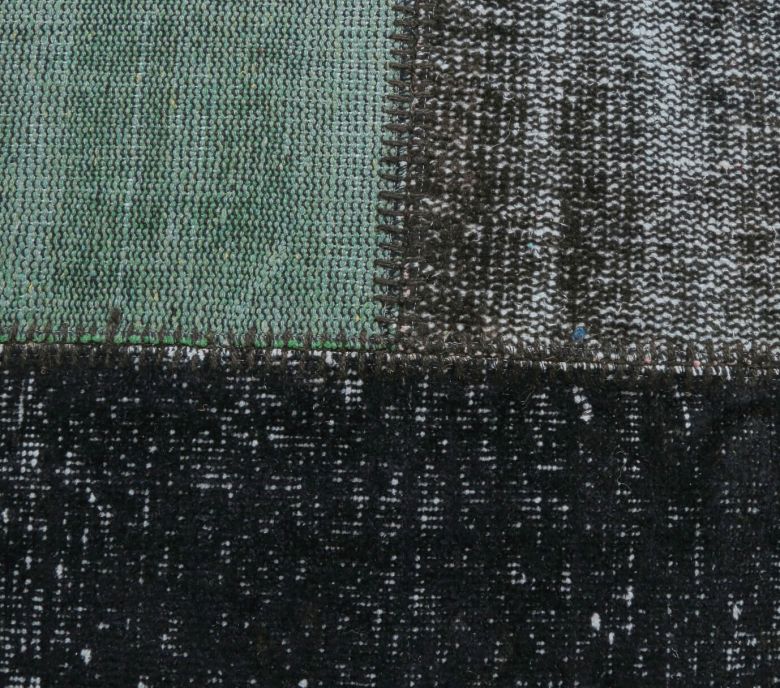 5x8 Vintage Handmade Overdyed Black Rug