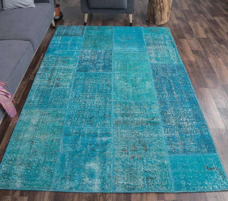 5x8 Vintage Handmade Pastel Area Rug