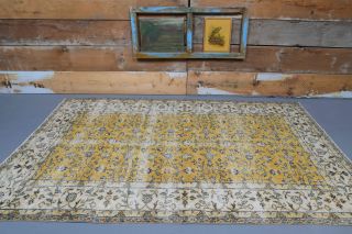 Oushak Vintage Area Rug - Thumbnail